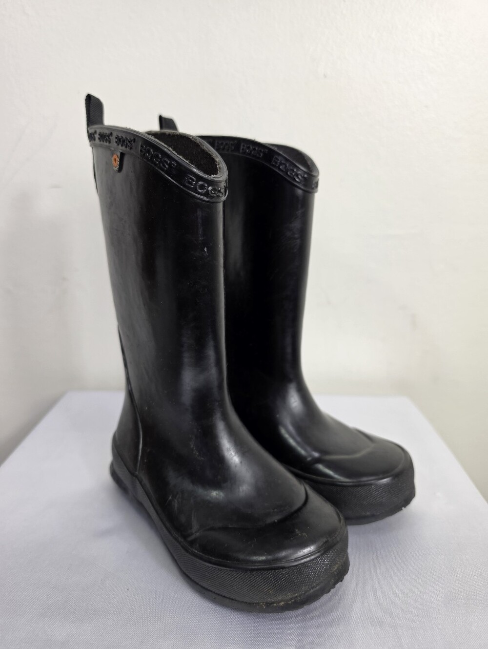 Bogs Kids Black Tall Waterproof Rain Unisex Boots